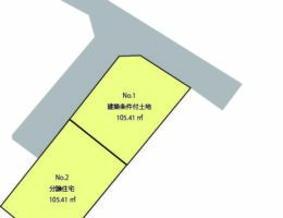 写真：可部南一丁目No.１建築条件付き土地