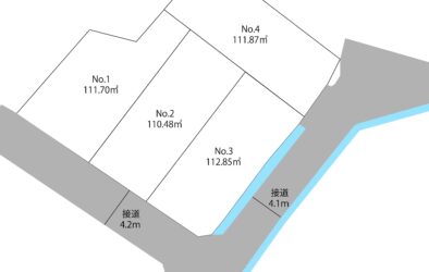 写真：宮内字東岡迫 建築条件付き土地