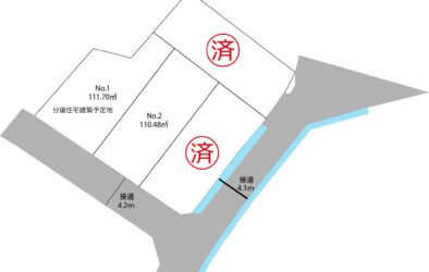 写真：宮内字東岡迫 建築条件付き土地